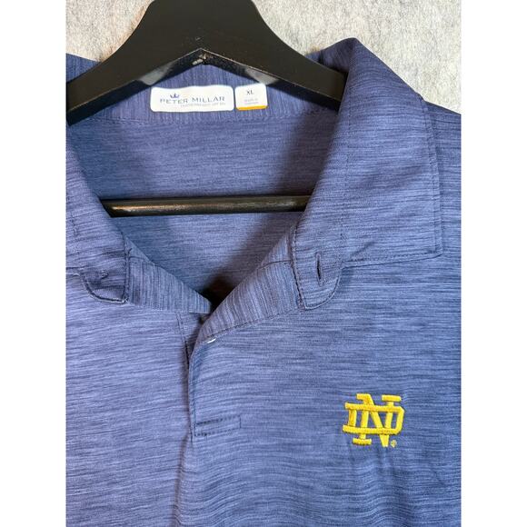 Peter Millar Featherweight Notre Dame Fighting Irish Collegiate Golf Polo - XL - Picture 1 of 7